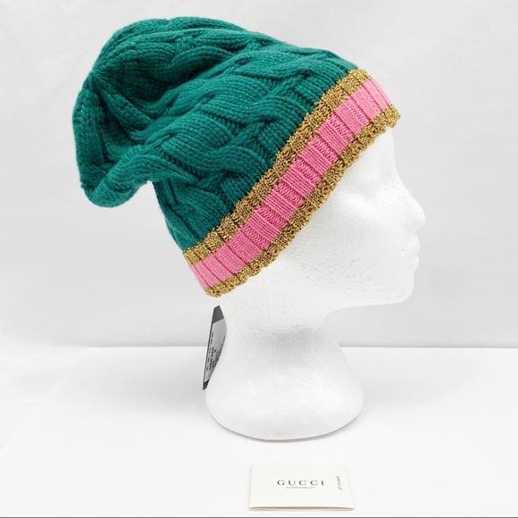 Gucci Bonhate Knit Hat 544546 3GB08 3772 - Picture 1 of 14